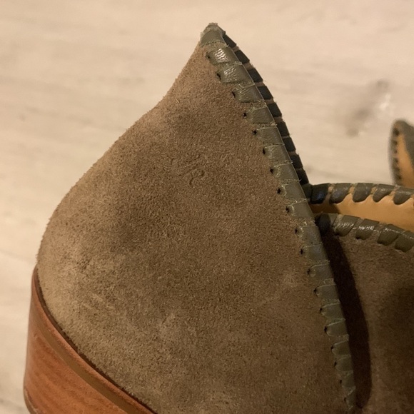 Jack‎ Rogers Suede Booties Size 7.5 brown - Picture 3 of 10